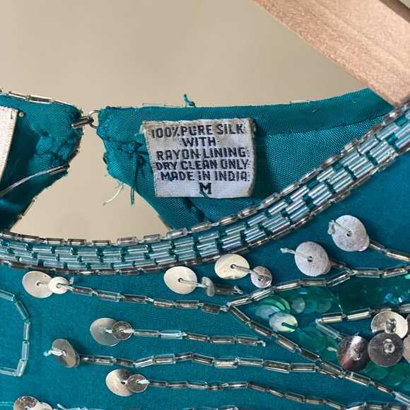 Vintage Lawrence Kazar beaded dress - Picture 2 of 7